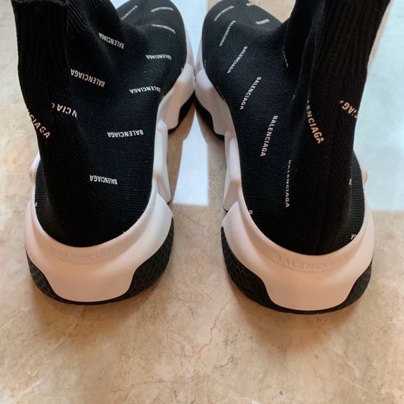 Balenciaga Speed Trainer Mid 'Logo Print' - Picture 4 of 4